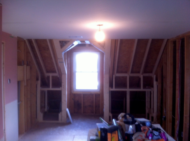 Dormer window - during