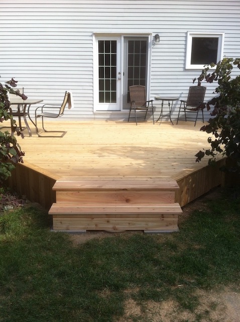 Transformed cedar deck!